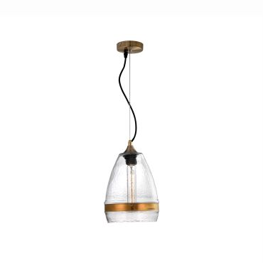 Nova Luce Chicago - hanglamp - Ø 20 x 175 cm - brons