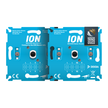 Ion Industries Master and Slave dimmer set - multi location dimmerset - 0,3-200W - met klemschroeven