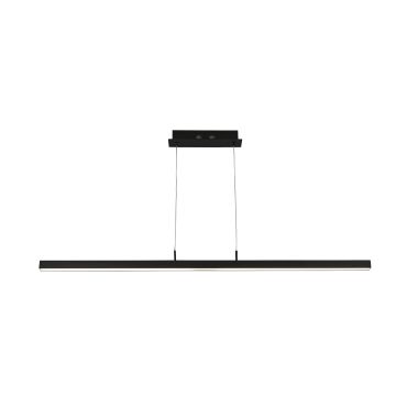 Searchlight Tribeca - hanglamp - 118,5 x 8 x 123 cm - 16,5W LED incl. - mat zwart en wit