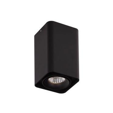 SHOWROOMMODEL - Dobac Batumi Longer - opbouwspot 1L - 10 x 10 x 17 cm - 8W LED incl. - zwart