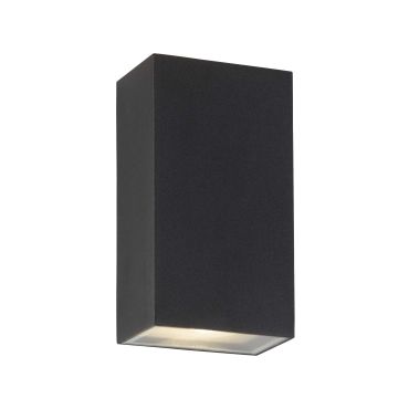 Searchlight Ashby - buiten wandverlichting - 9 x 16,2 cm - 6W LED incl. - IP44 - zwart