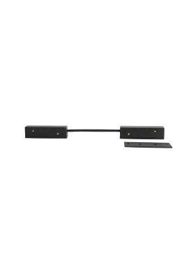Nova Luce Ultra Slim - Connector elektrisch en mechanisch voor magnetisch opbouw profiel - zwart