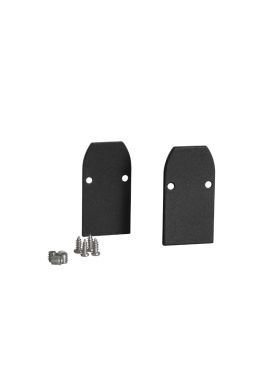 Nova Luce Ultra Slim - opbouw magnetische rail - 2 eindkappen - zwart