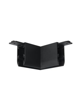 Nova Luce Ultra Slim - opbouw magnetische rail - horizontale 90 graden connector - 4,5 x 4,5 cm - zwart
