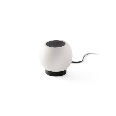Faro Moy - tafellamp - Ø 14 x 13 cm - 4W LED incl. - mat zwart en wit