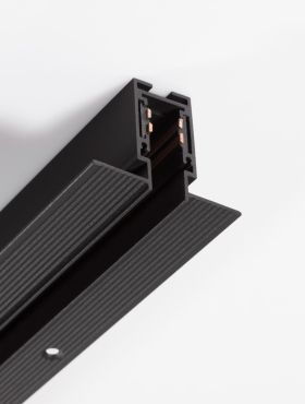 Nova Luce Ultra Slim - trimless inbouw magnetische rail - 100 cm - zwart