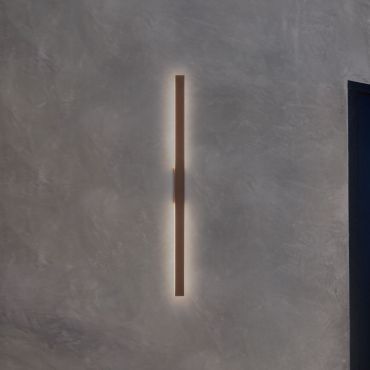 Nova Luce Doul - buiten wandverlichting - 5,3 x 121 x 6 cm - 20W LED incl. - IP65 - corten