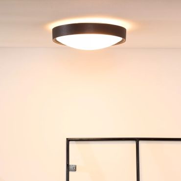 Lucide Lex - plafondverlichting - Ø 33 x 10 cm - zwart