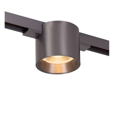 Lucide Linial Lux - magnetisch railsysteem - railspot - Ø 7 x 6 cm - 8W LED incl. - dimfunctie en instelbare lichtkleur via app - zwart mat chroom
