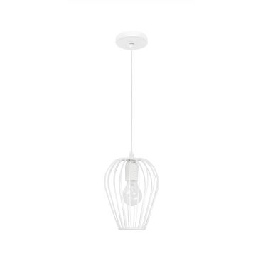 Nova Luce Sage - hanglamp - Ø 17 x 140 cm - wit