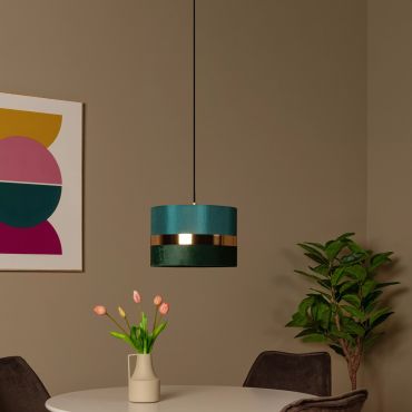 Lucide Extravaganza Tusse - hanglamp - Ø 30 x 152,5 cm - groen