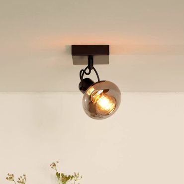 Lucide Madee - opbouwspot - 9 x 9 x 18 cm - zwart