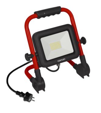Century Italia Rework - draagbare verstraler - 18 x 28 x 29,2 cm - 150W LED incl. - IP65 - zwart en rood