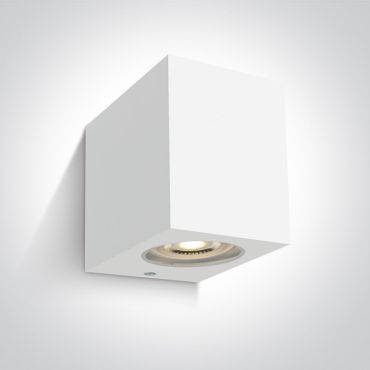 ONE Light GU10 Outdoor Cube Lights - buiten wandverlichting - 7 x 9 x 9 cm - IP65 - wit