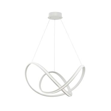 Nova Luce Apus - hanglamp - Ø 70 x 120 cm - 50W dimbare LED incl. - zandwit