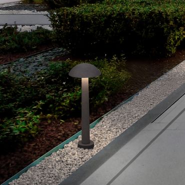 Nova Luce Tura - tuinpaal - Ø 20 x 55 cm - 7W LED incl. - IP65 - zwart