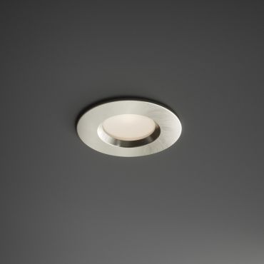Nordlux Smart Dorado - inbouwspot - slimme verlichting - Ø 85 mm, Ø 72 mm inbouwmaat - 4,7W LED incl. - IP65 - geborsteld nikkel