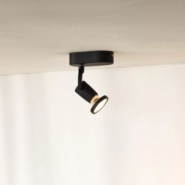 Lucide Jaster - opbouwspot - 11,7 x 6 x 15,5 cm - 5W LED incl. - zwart