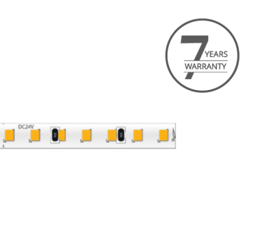 KLUS LED strip - 0,5cm breed, 500cm lengte - 24Vdc - dimbaar - 9,1W LED per meter - 196 LEDs per meter - IP20 - 3000K