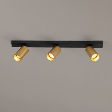 Nova Luce Zelos - opbouwspot 3L - 60 x 13,7 x 6 cm - goud