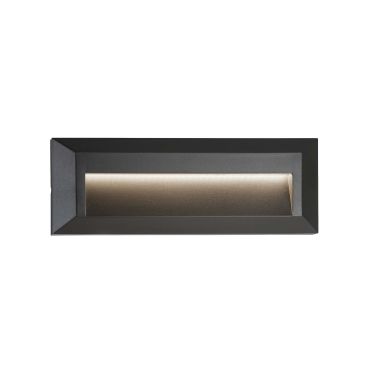 Searchlight Ankle - inbouw wandverlichting - 23 x 2,7 x 8 cm - 1,7W LED incl. - IP65 - donkergrijs