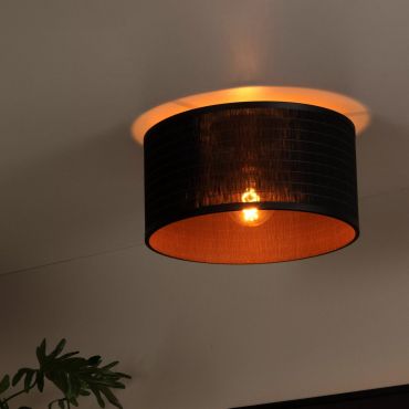 Lucide Tagalog - plafondlamp - Ø 40 x 20 cm - zwart
