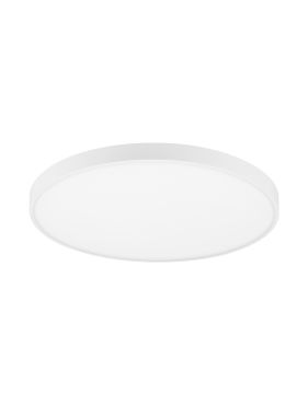 Nova Luce Perfect Profile - plafondlamp op afstandsbediening (incl.) - Ø 80 x 10 cm - 80W dimbare LED incl. - 2700K-6000K - wit