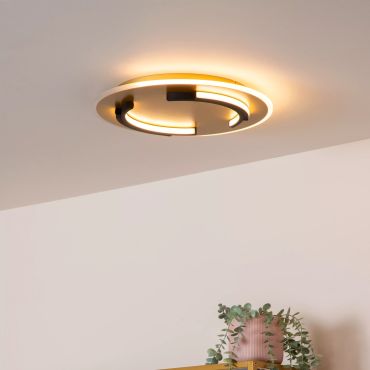Lucide Andreas - plafondlamp - Ø 39,6 x 5,1 cm - 30W LED incl. - goud