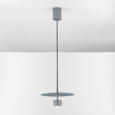 Nova Luce Edem - hanglamp - Ø 30 x 217 cm - 8W LED incl. - blauwgrijs