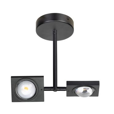 ETH Jake - plafondlamp - 30 x 23 cm - 3 stappen dimbaar - 20W LED incl. - zwart