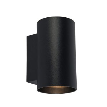 Zuma Line Sandy WL Round Next - wandverlichting - Ø 8 x 9,7 x 14 cm - zwart
