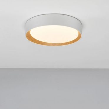 Nova Luce Stake - plafondlamp - Ø 35 x 7 cm - 30W dimbare LED incl. - zandwit