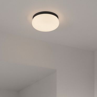 Nordlux Foam - plafondlamp - Ø 34 x 12 cm - IP44 - zwart