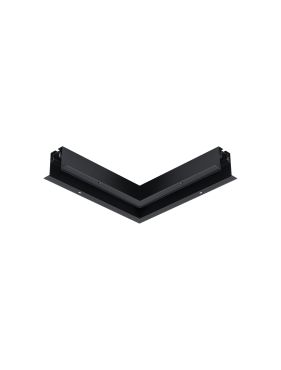 Nova Luce Buxton - Q-connector voor magnetische rails inbouw - 29 x 29 x 6,1 cm - zand zwart