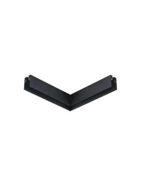 Nova Luce Buxton - Q-connector voor magnetische rails opbouw of gependeld- 29 x 29 x 6,1 cm - zand zwart