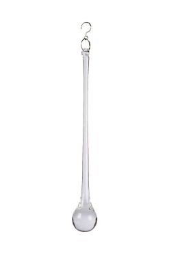Lucide Pearl - vervangglas druppel -  18 cm - transparant