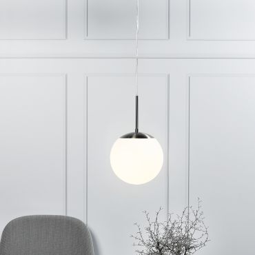 Nordlux Cafe - hanglamp - Ø 15 x 209 cm - opaal wit