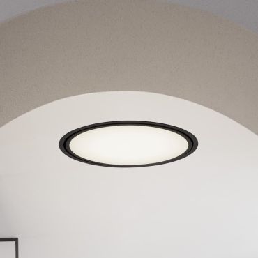 Nova Luce Perfect Profile Trimless - inbouwspot - Ø 640 mm, 670 mm inbouwmaat - 40W dimbare LED incl. - 3000K - zwart