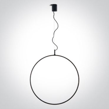ONE Light Decorative - hanglamp - Ø 80 x 150 cm - 40W dimbare LED incl. - zwart