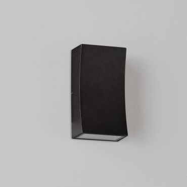 Nova Luce Boxy - buiten wandverlichting - 6,5 x 12 x 3,8 cm -  6W LED incl. - IP65 - donker antraciet