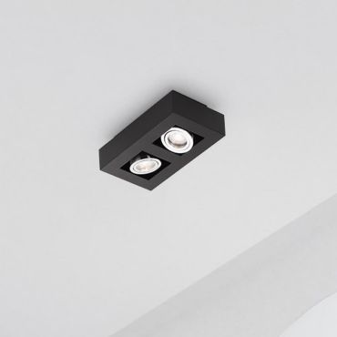 Nova Luce Robin - opbouwspot - 25 x 14,5 x 8,6 cm - zwart