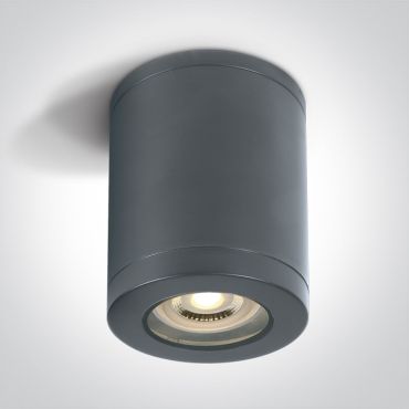 ONE Light GU10 Outdoor Cylinder Lights - opbouwspot 1L - Ø 9 x 14 cm - IP65 - antraciet
