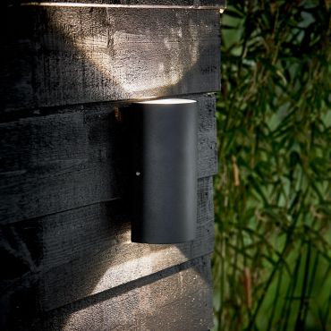 Nordlux Rold Rond - buiten wandverlichting - 9 x 16 x 5,5 cm - 2 x 5W LED incl. - IP54 - zwart