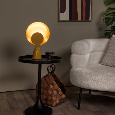 Lucide Castamar - tafellamp - 25,5 x 9,8 x 40 cm - 3W LED incl. - okergeel