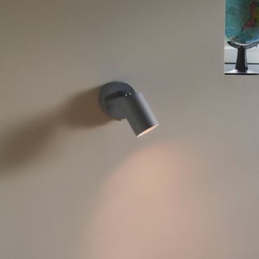 Nordlux Explore - wandlamp met schakelaar -  Ø 8 x 14,5 cm - blauw