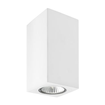 Nova Luce Nevio - plafondverlichting - 7 x 7 x 17 cm - wit gips