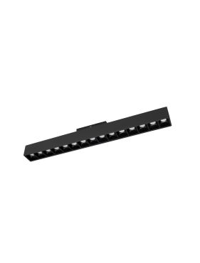 Nova Luce Buxton L - armatuur voor magnetisch railsysteem - 40 x 3,5 x 5,1 cm - 22W dimbare LED incl. - zandzwart