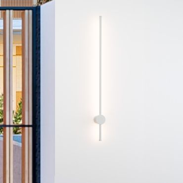 Nova Luce Ridge - buiten wandverlichting - 1,6 x 97 cm - 19W LED incl. - IP65 - zandwit