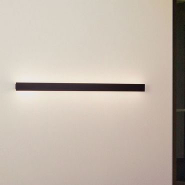 Nova Luce Path - buiten wandverlichting - 4,7 x 100 x 6 cm - 19W LED incl. - IP65 - zandzwart