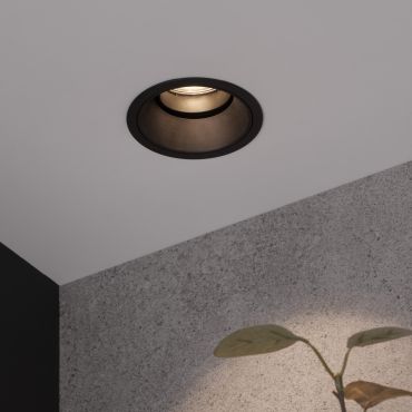 Nova Luce Reina - inbouwspot - Ø 90 mm x 49 mm, inbouwmaat Ø 75 mm - zwart